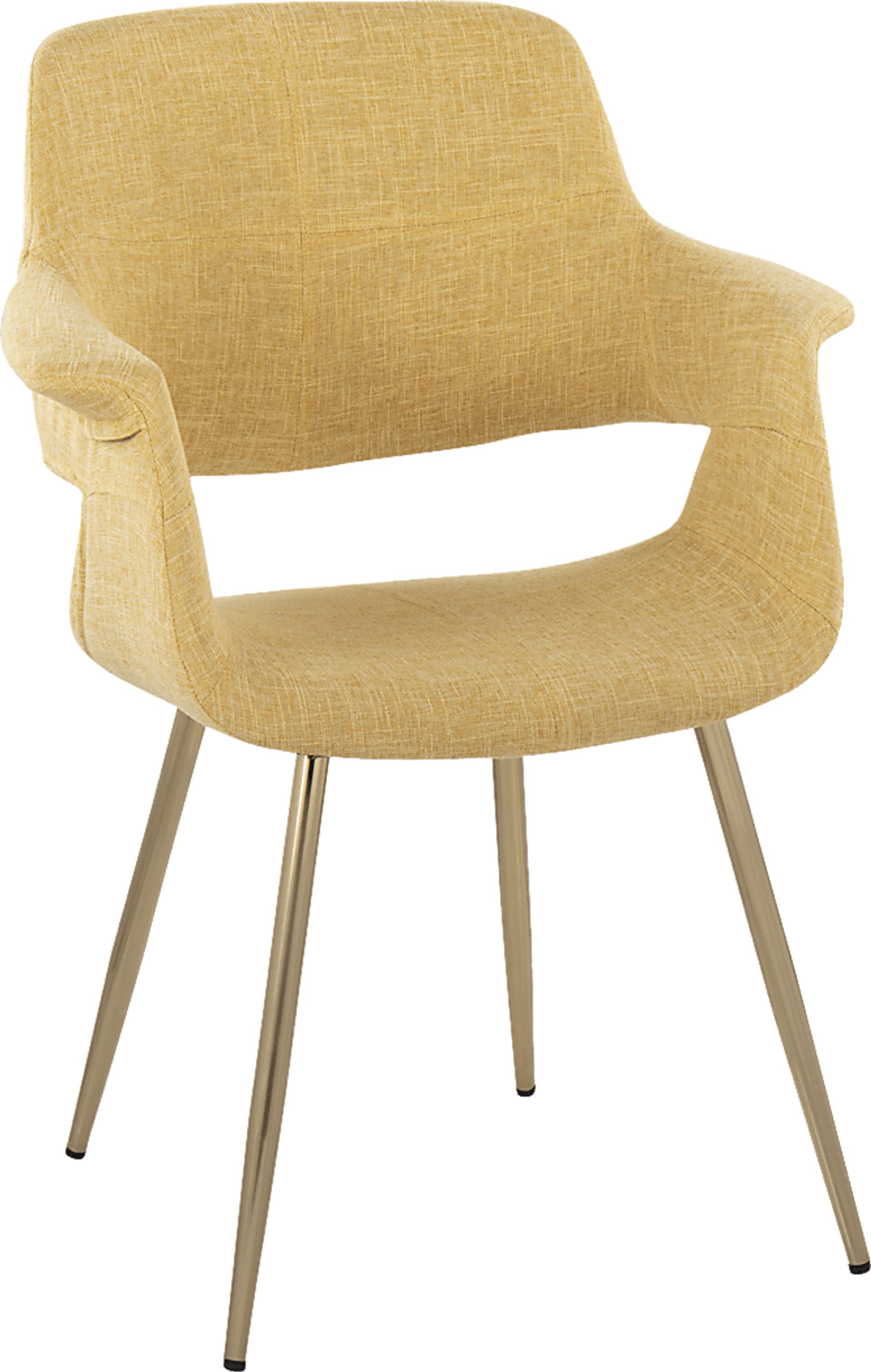 Lafanette I Yellow Arm Chair, Set of 2 - Image 2