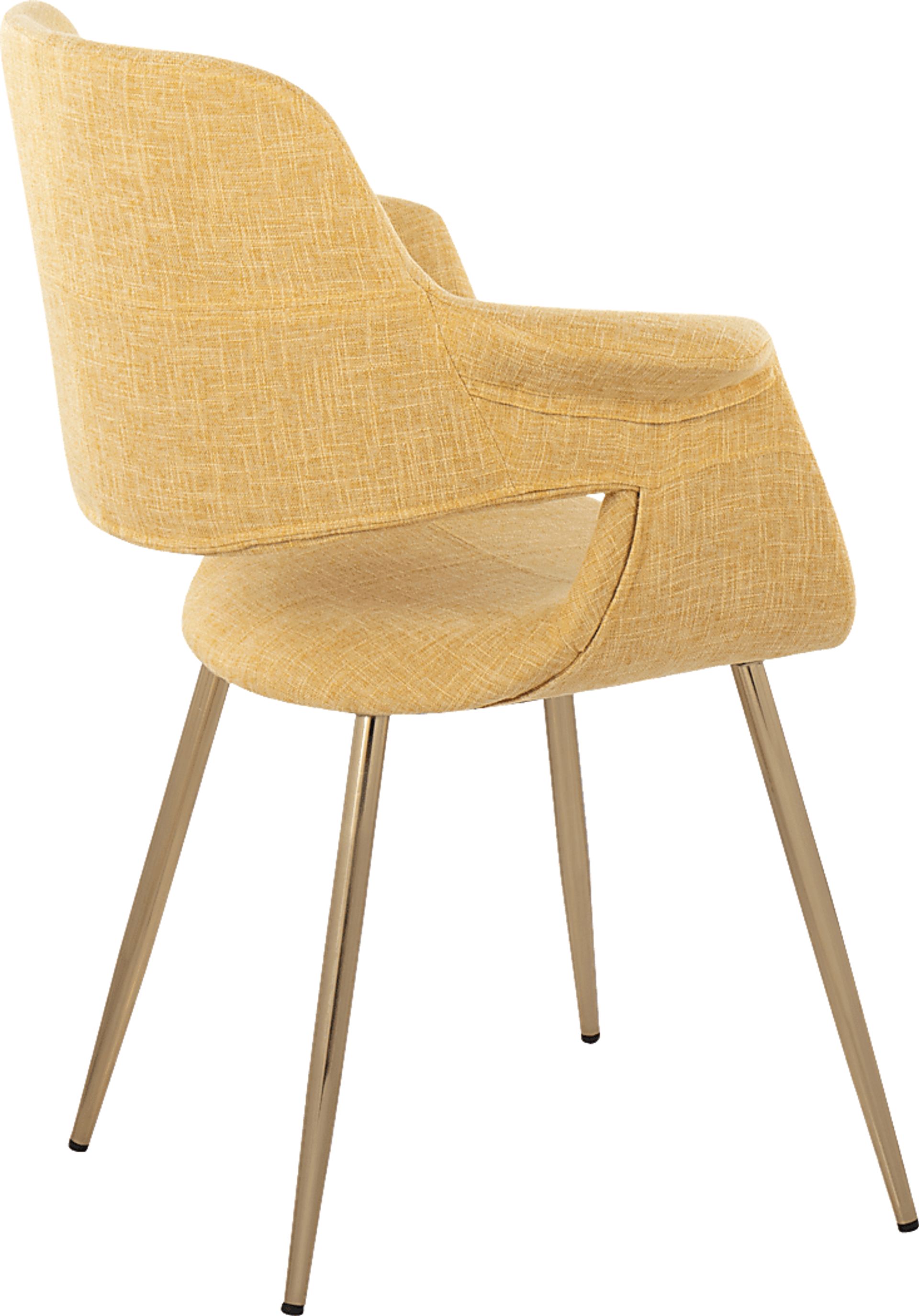Lafanette I Yellow Arm Chair, Set of 2 - Image 4