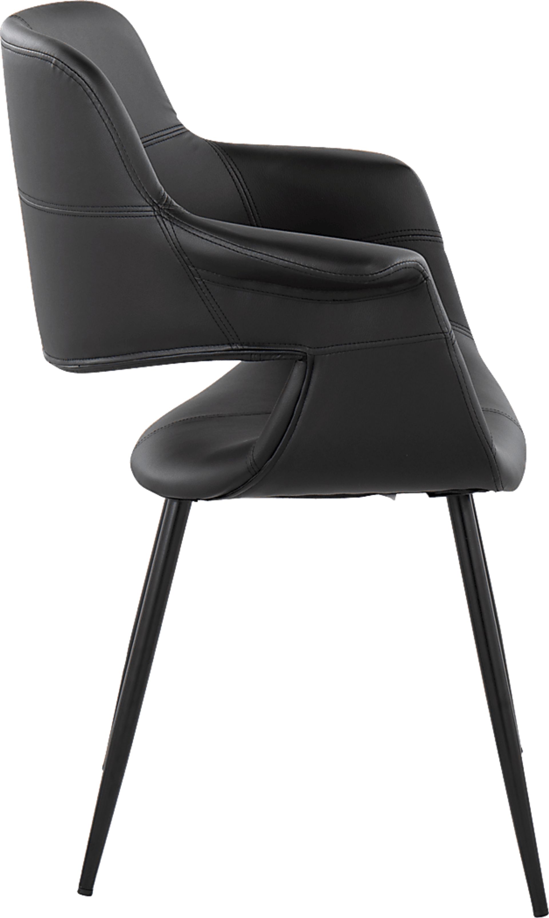 Lafanette II Black Arm Chair, Set of 2 - Image 5