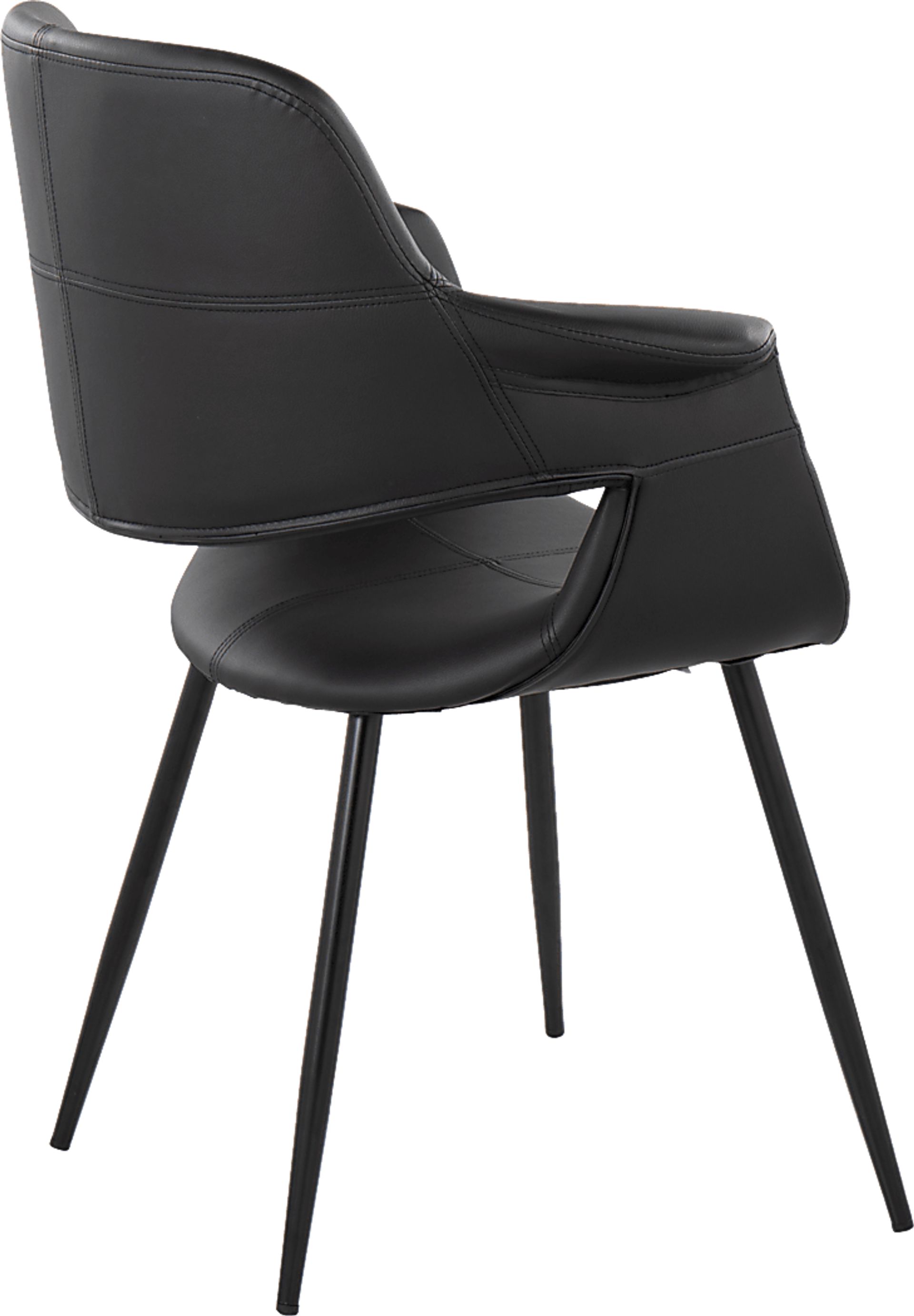 Lafanette II Black Arm Chair, Set of 2 - Image 6