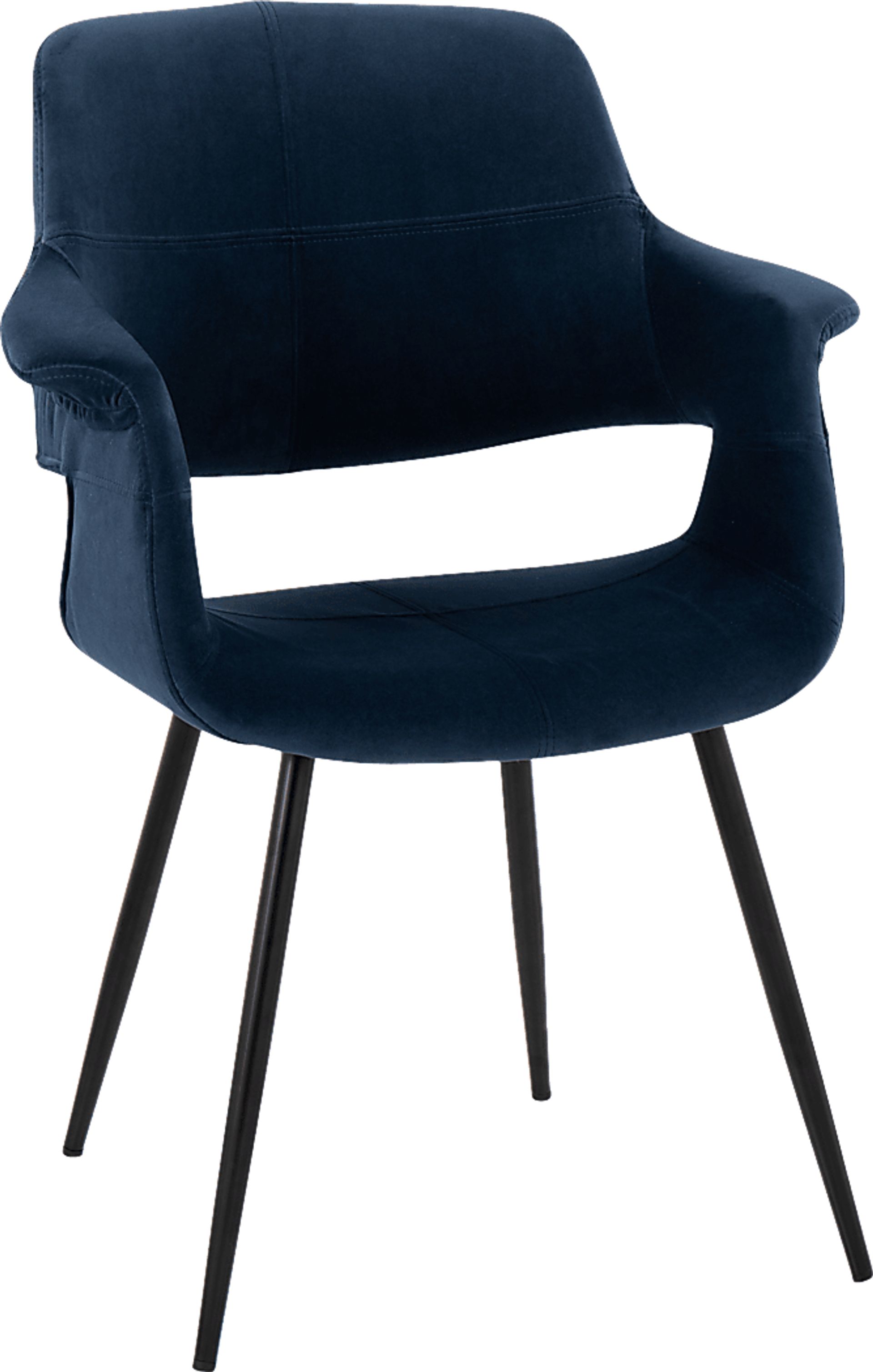 Lafanette II Blue Arm Chair, Set of 2 - Image 2