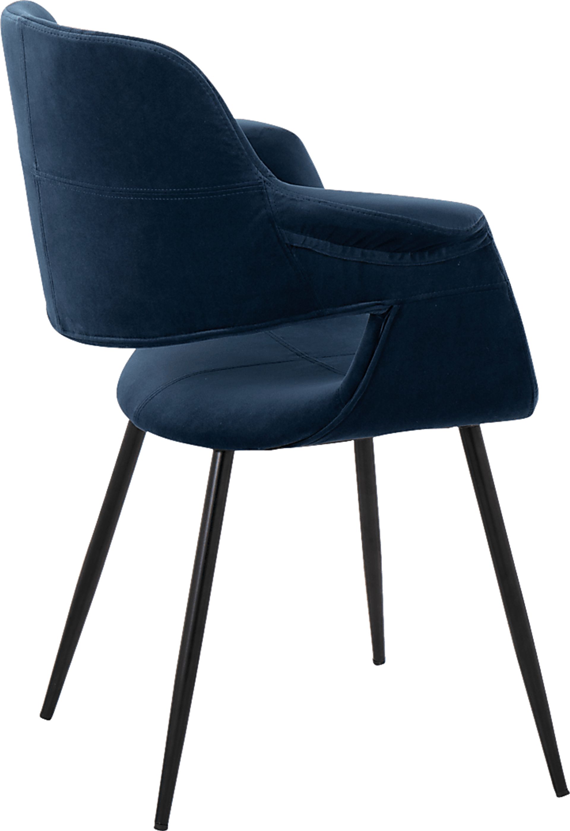Lafanette II Blue Arm Chair, Set of 2 - Image 4