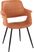Lafanette II Camel Arm Chair, Set of 2