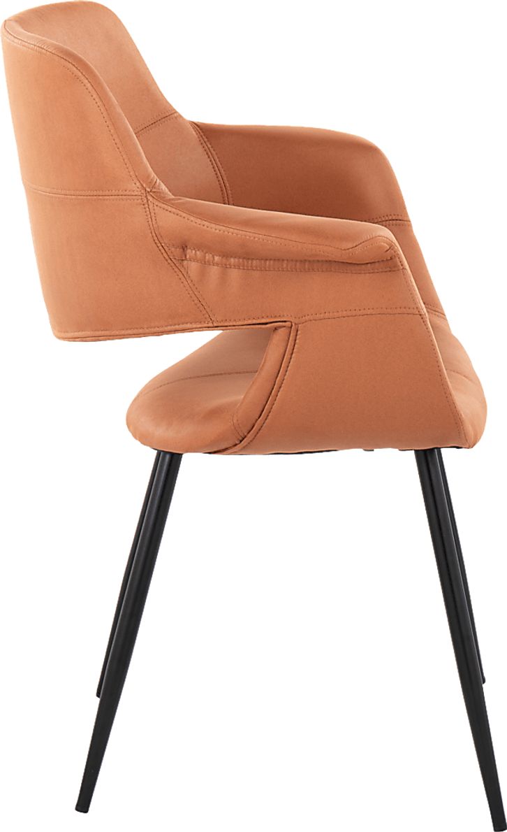 Lafanette II Camel Arm Chair, Set of 2
