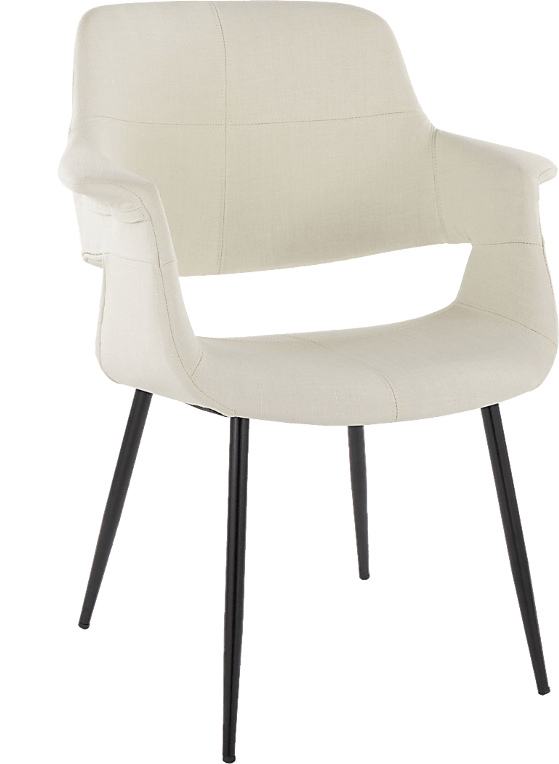 Lafanette II Cream Arm Chair, Set of 2 - Image 2