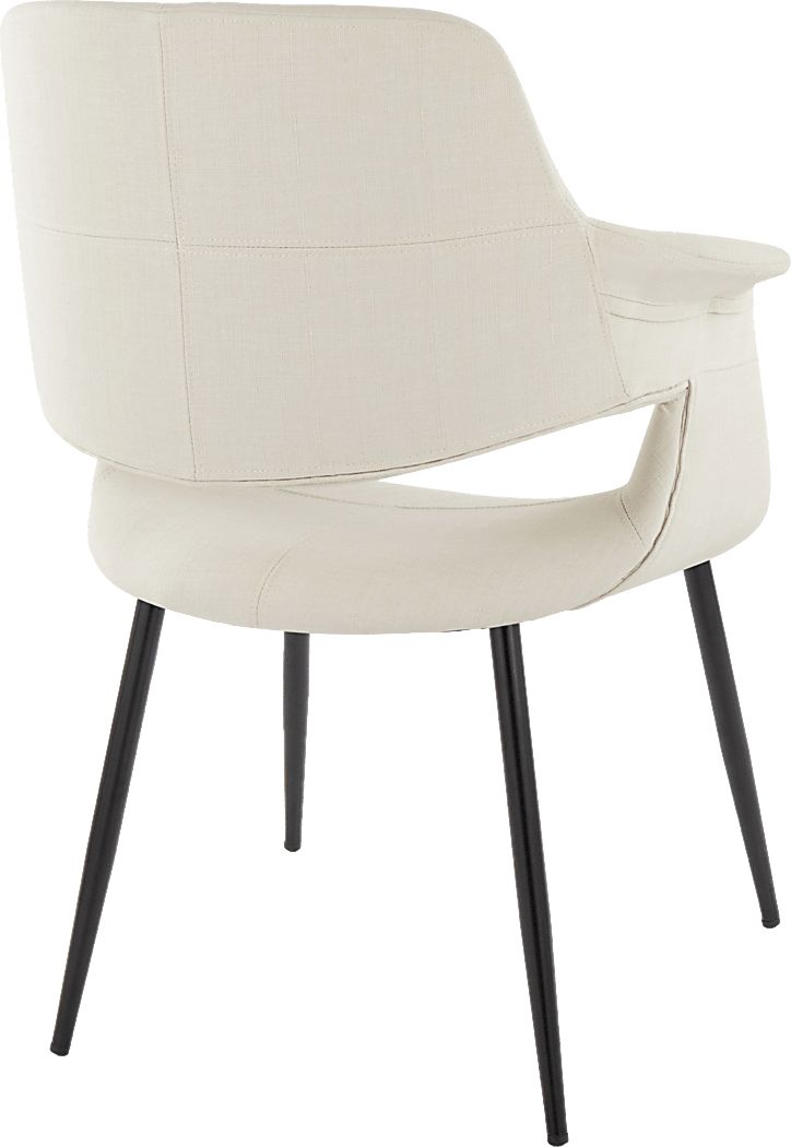 Lafanette II Cream Arm Chair - Thumbnail 3
