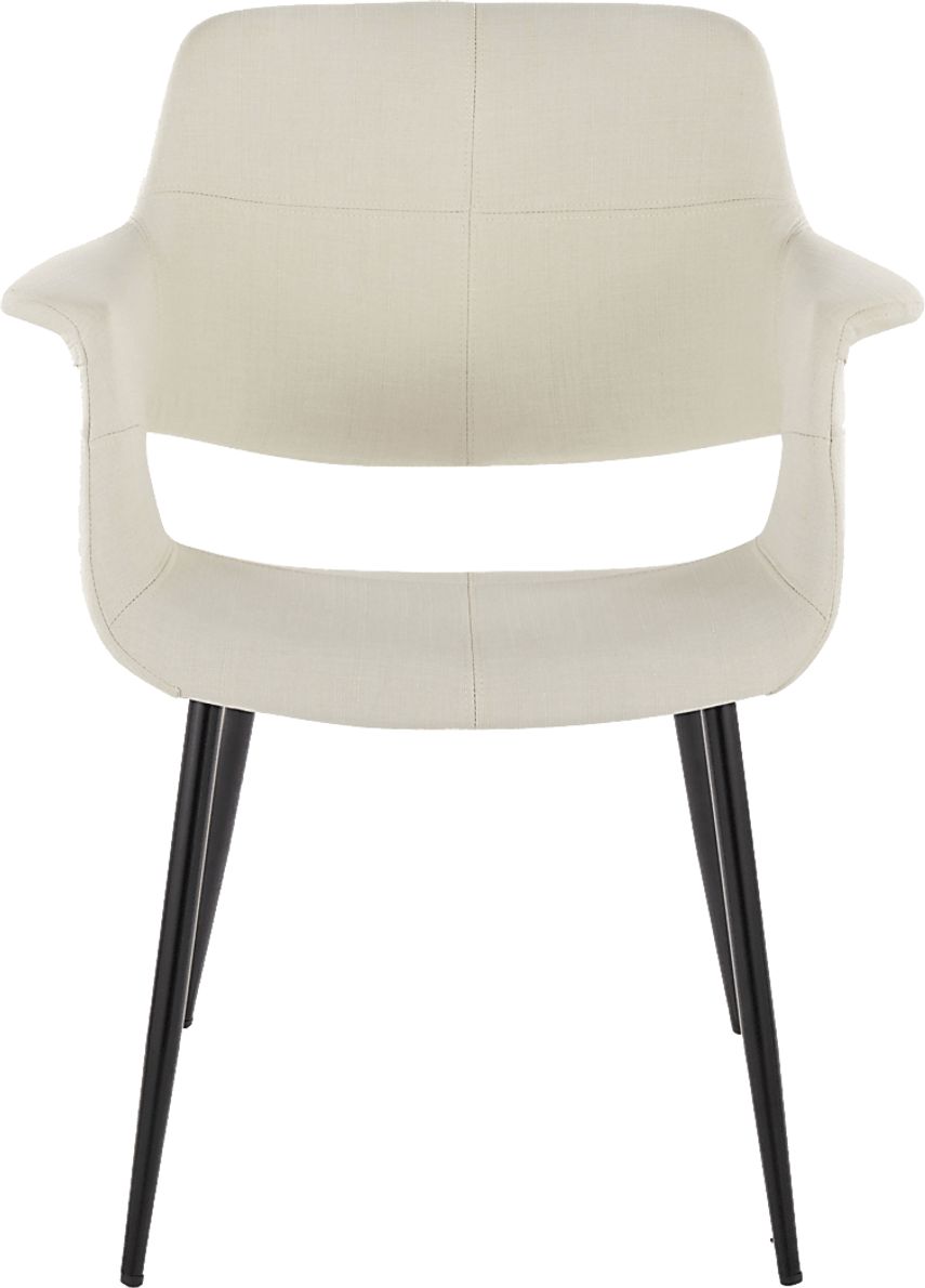 Lafanette II Cream Arm Chair, Set of 2