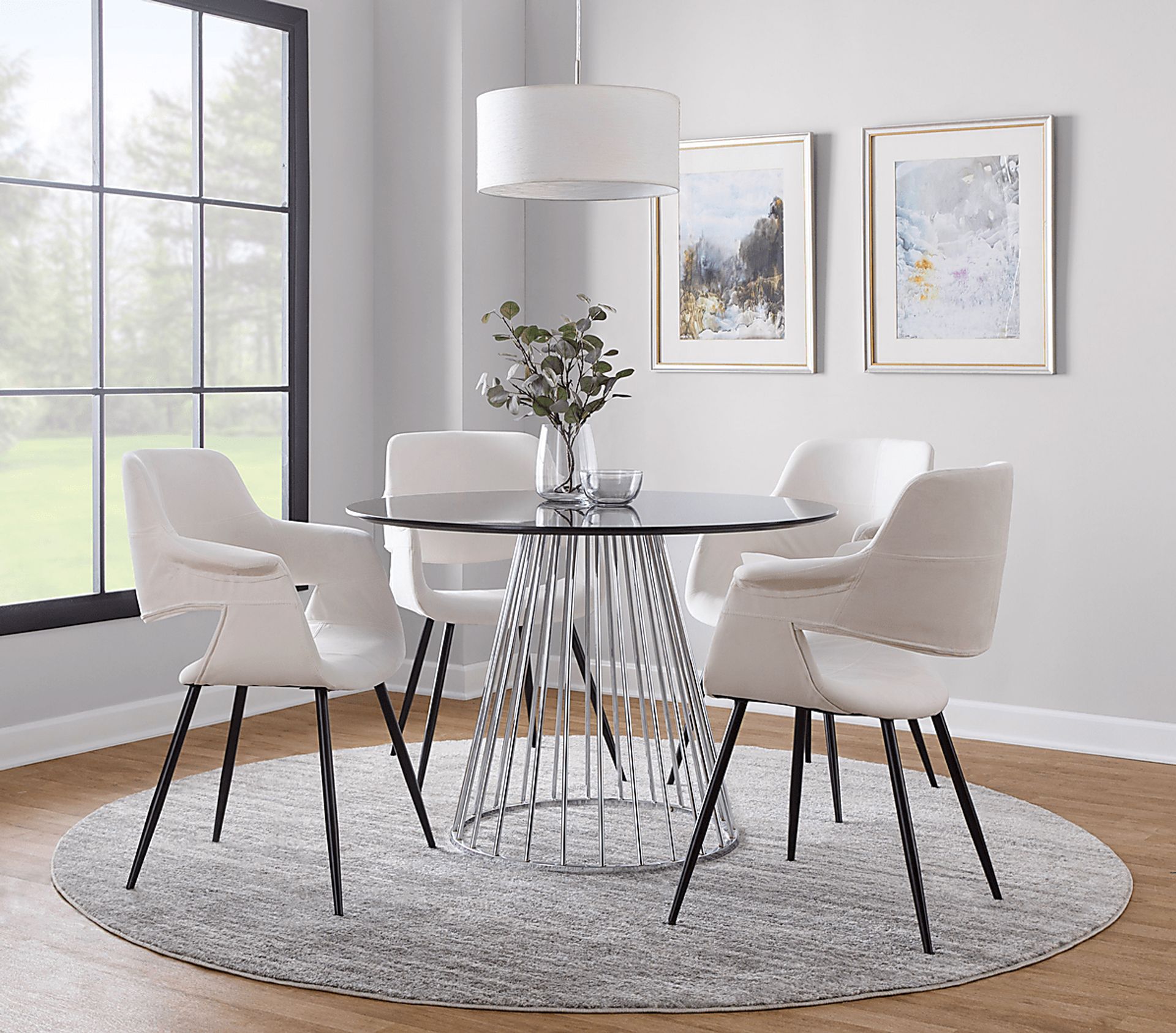 Lafanette II Cream Arm Chair, Set of 2 - Image 2