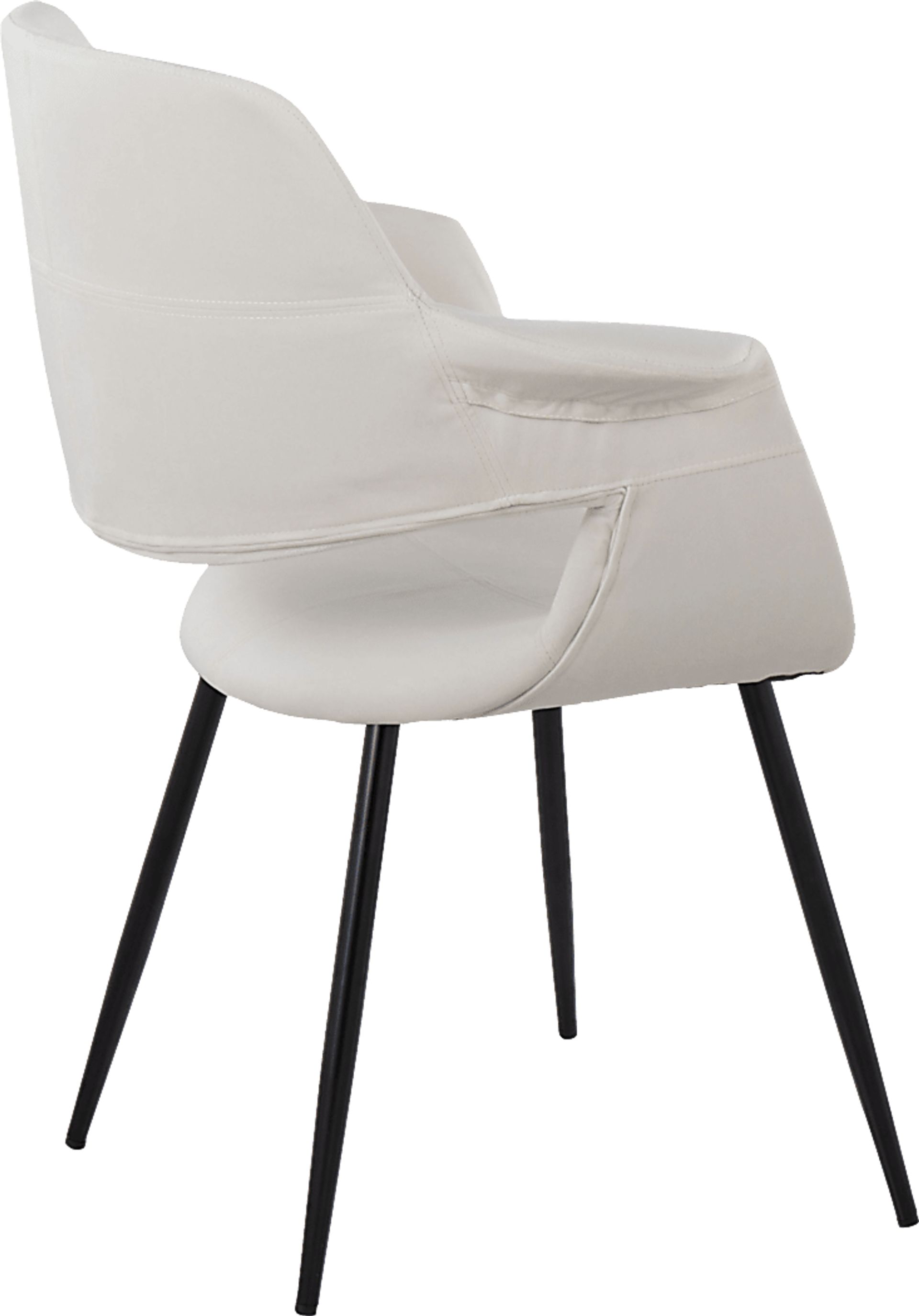 Lafanette II Cream Arm Chair, Set of 2 - Image 6