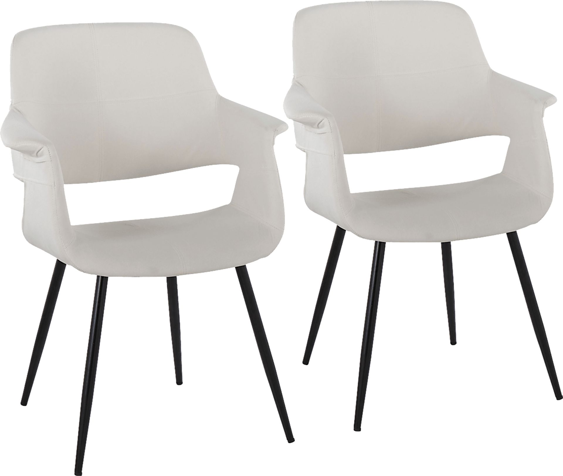 Lafanette II Cream Arm Chair, Set of 2 - Image 1