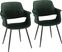 Lafanette II Green Arm Chair, Set of 2