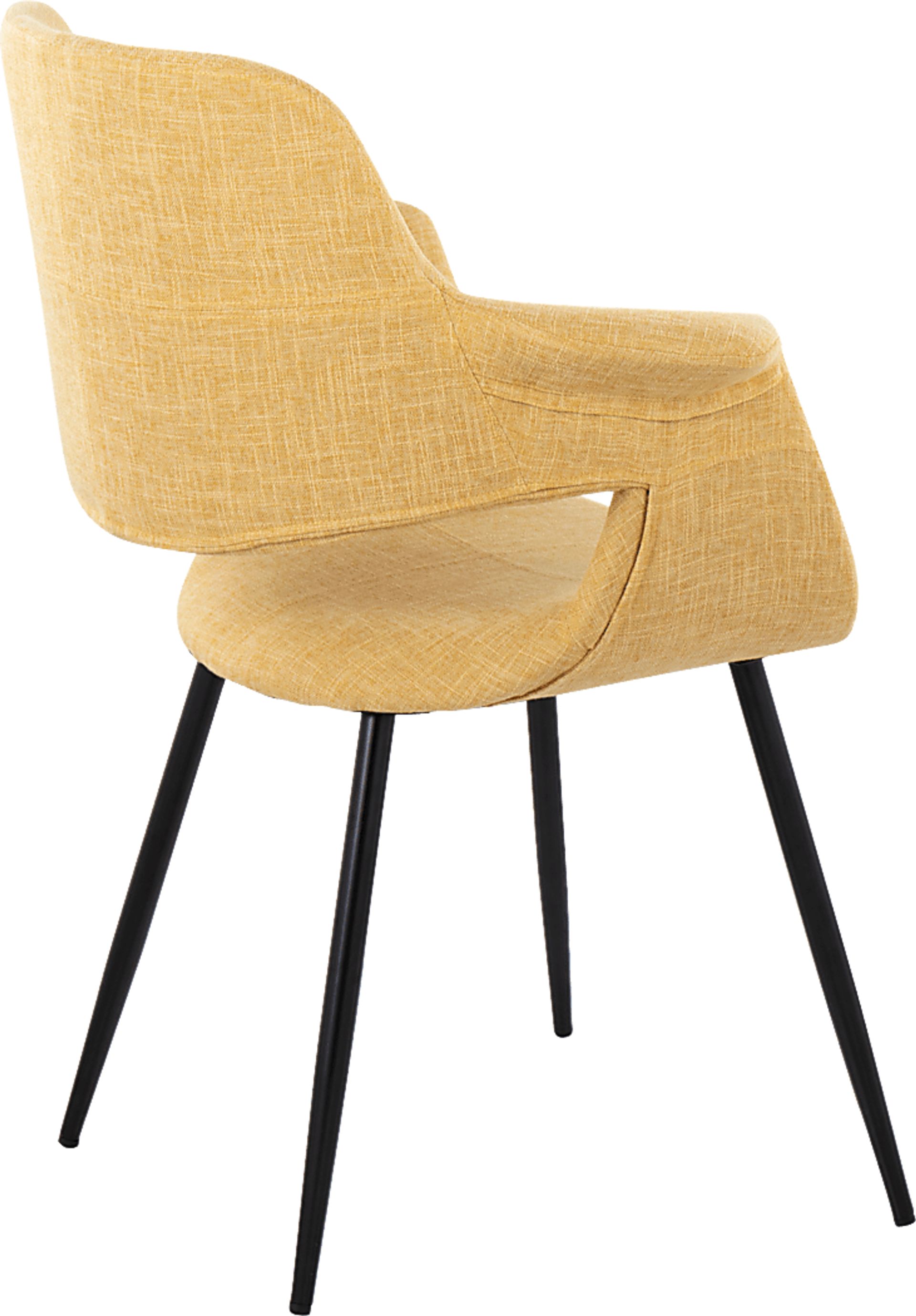 Lafanette II Yellow Arm Chair, Set of 2 - Image 4