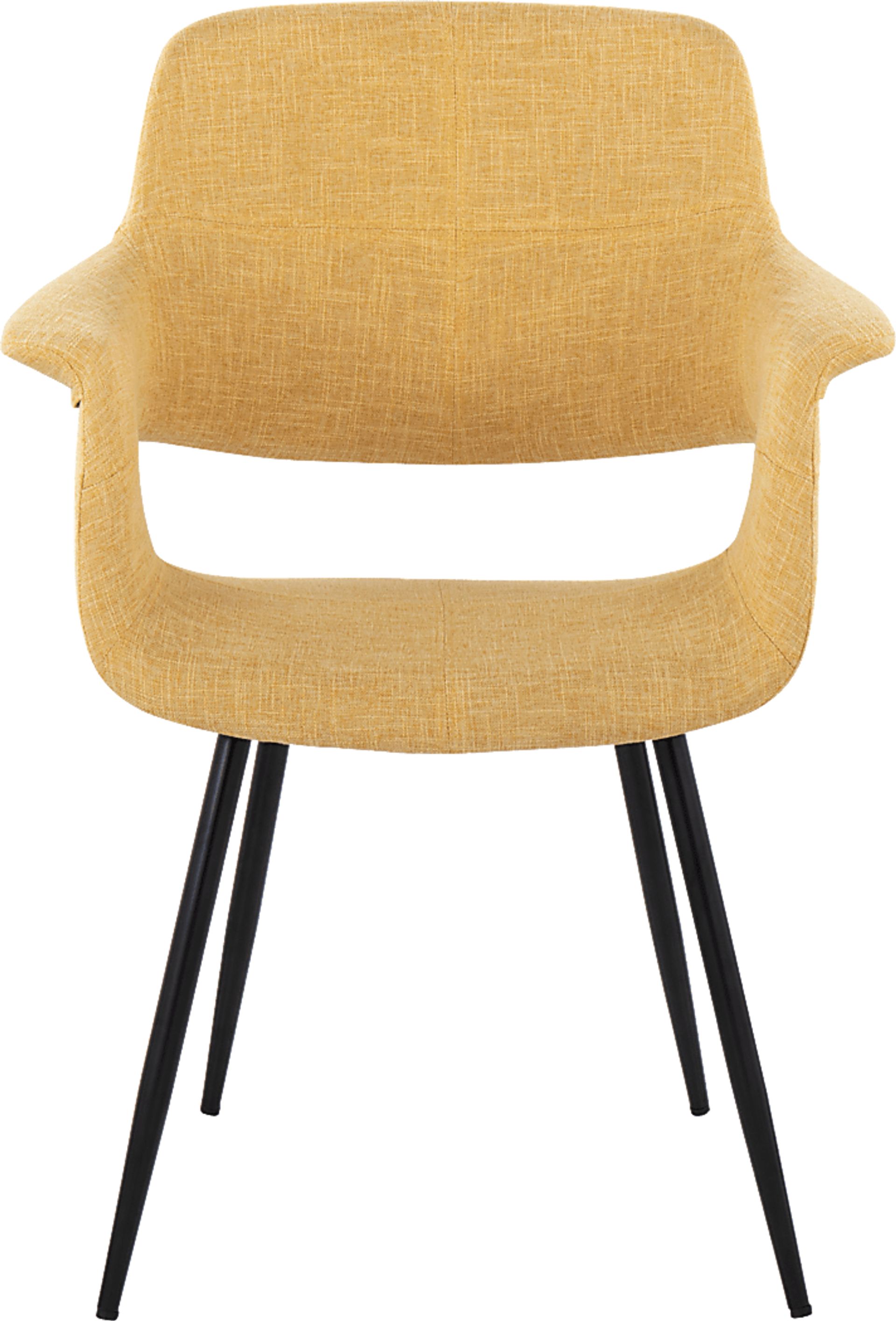 Lafanette II Yellow Arm Chair, Set of 2 - Image 5