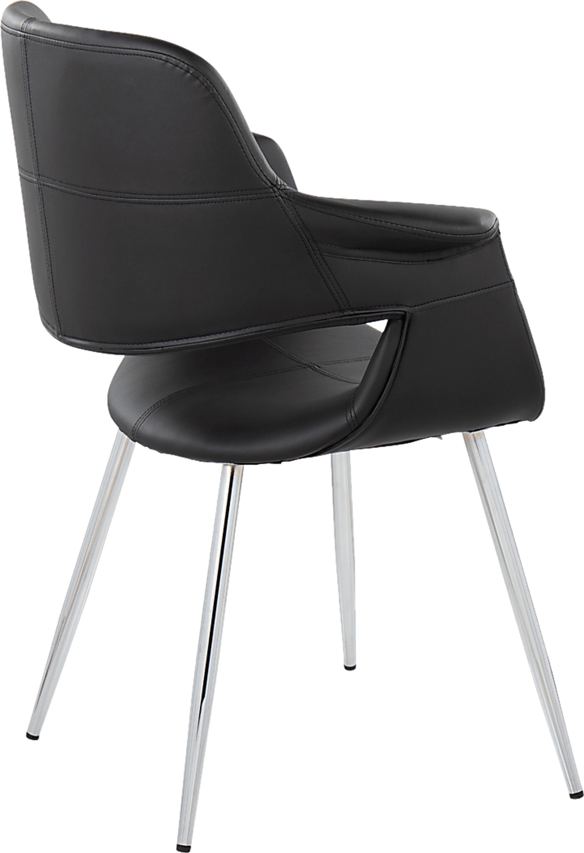 Lafanette III Black Arm Chair, Set of 2 - Image 4
