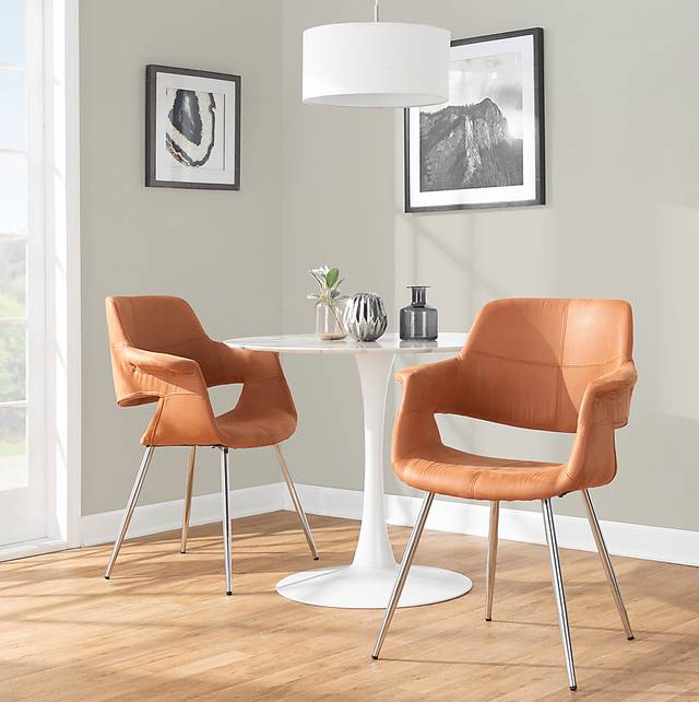 Lafanette III Camel Arm Chair, Set of 2 - Thumbnail - Image 2