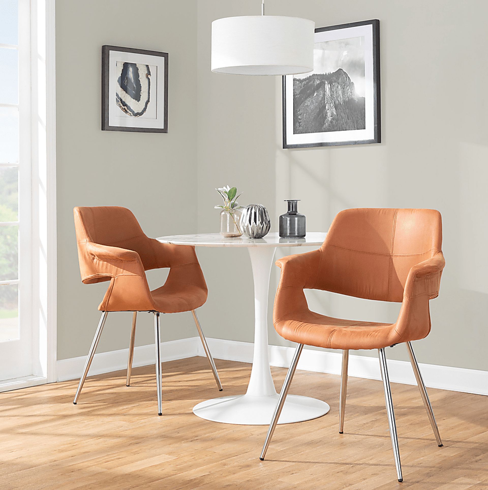 Lafanette III Camel Arm Chair, Set of 2 - Image 2