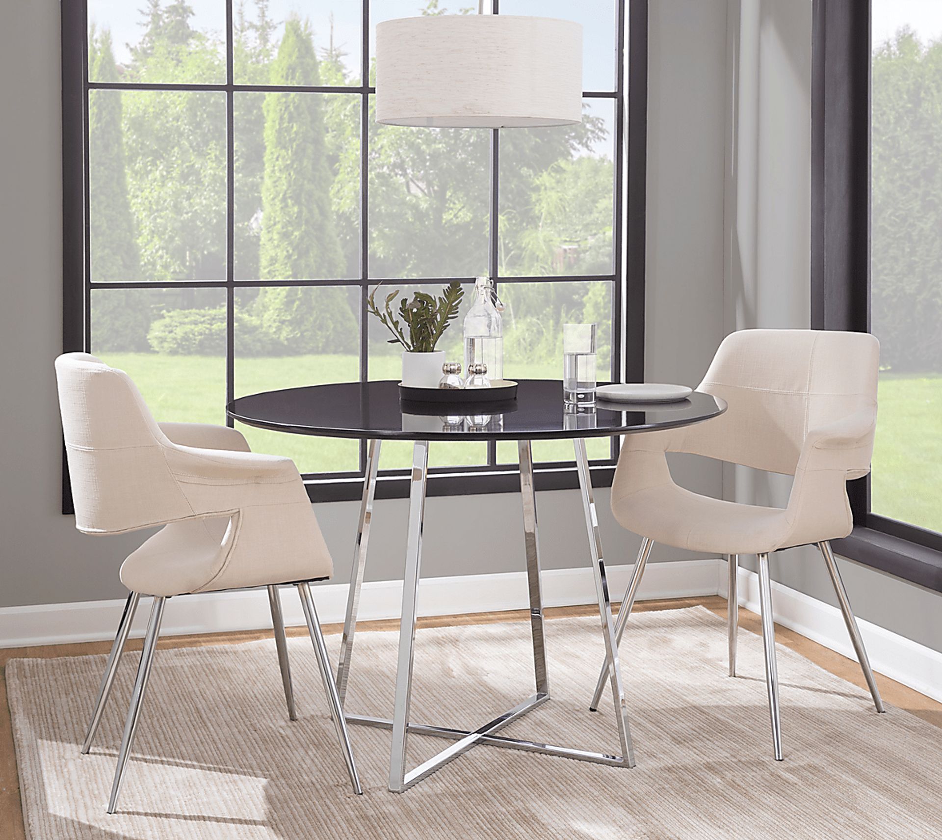Lafanette III Cream Arm Chair, Set of 2 - Image 2