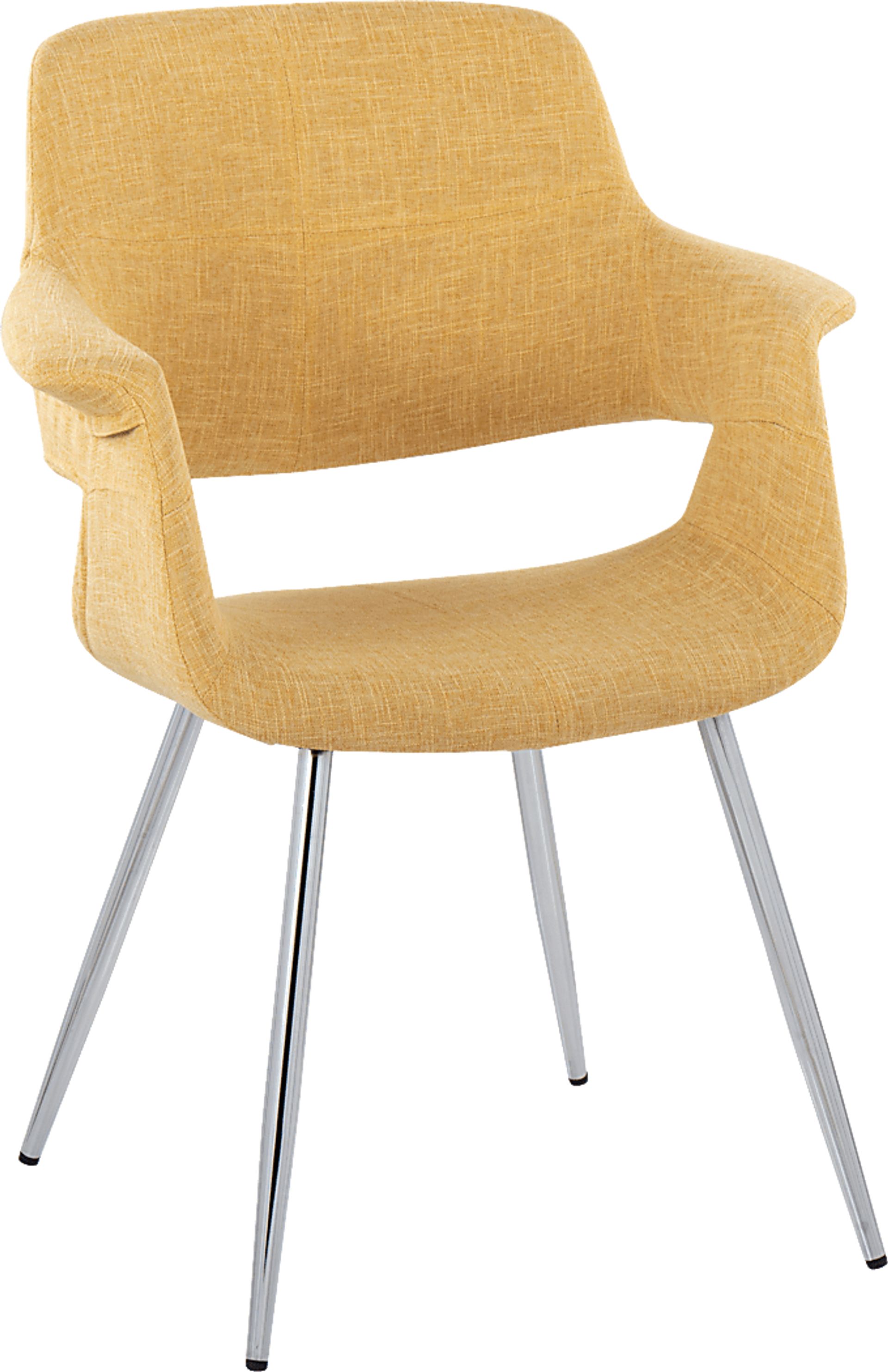 Lafanette III Yellow Arm Chair, Set of 2 - Image 4
