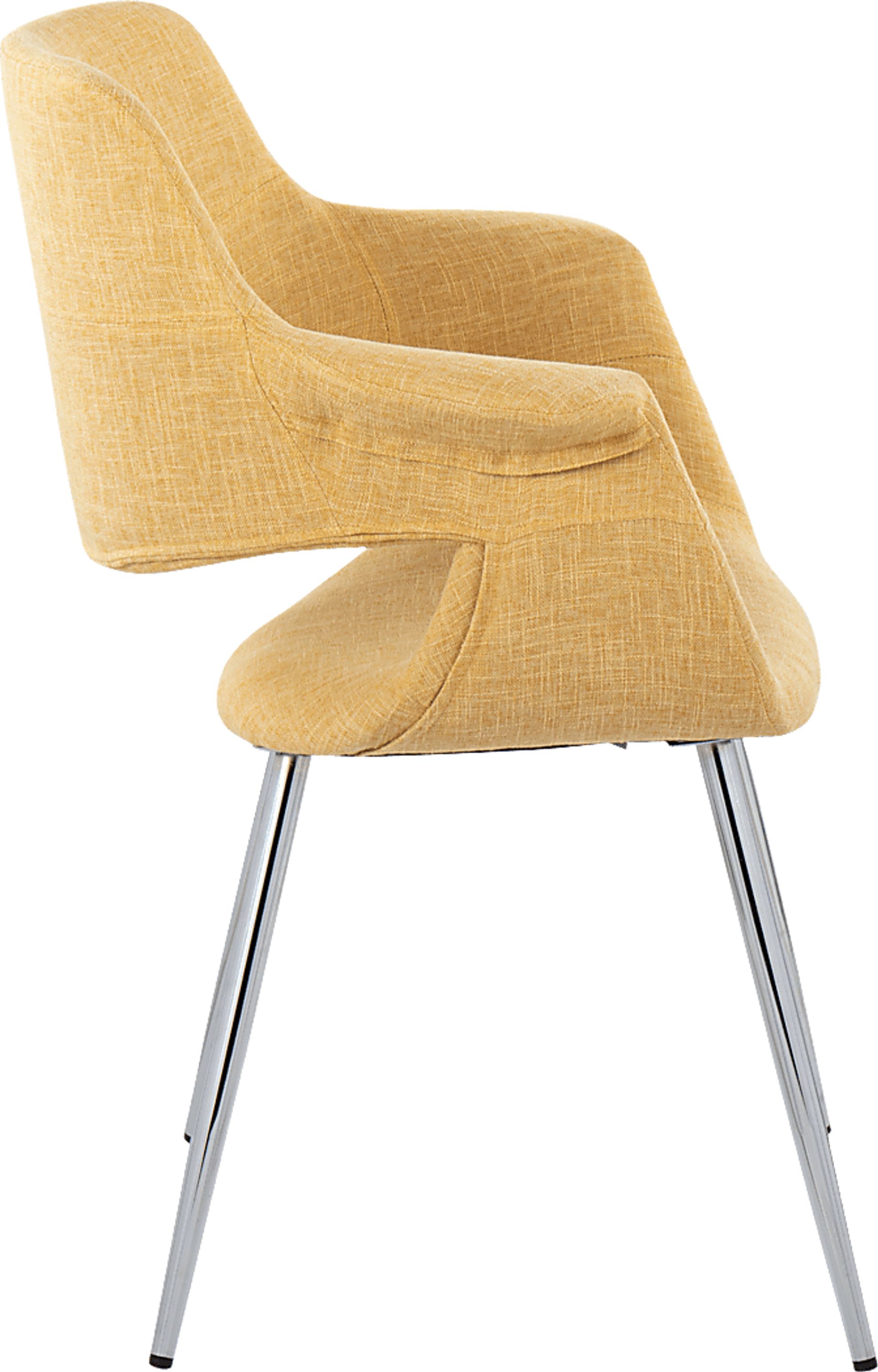 Lafanette III Yellow Arm Chair, Set of 2 - Image 5