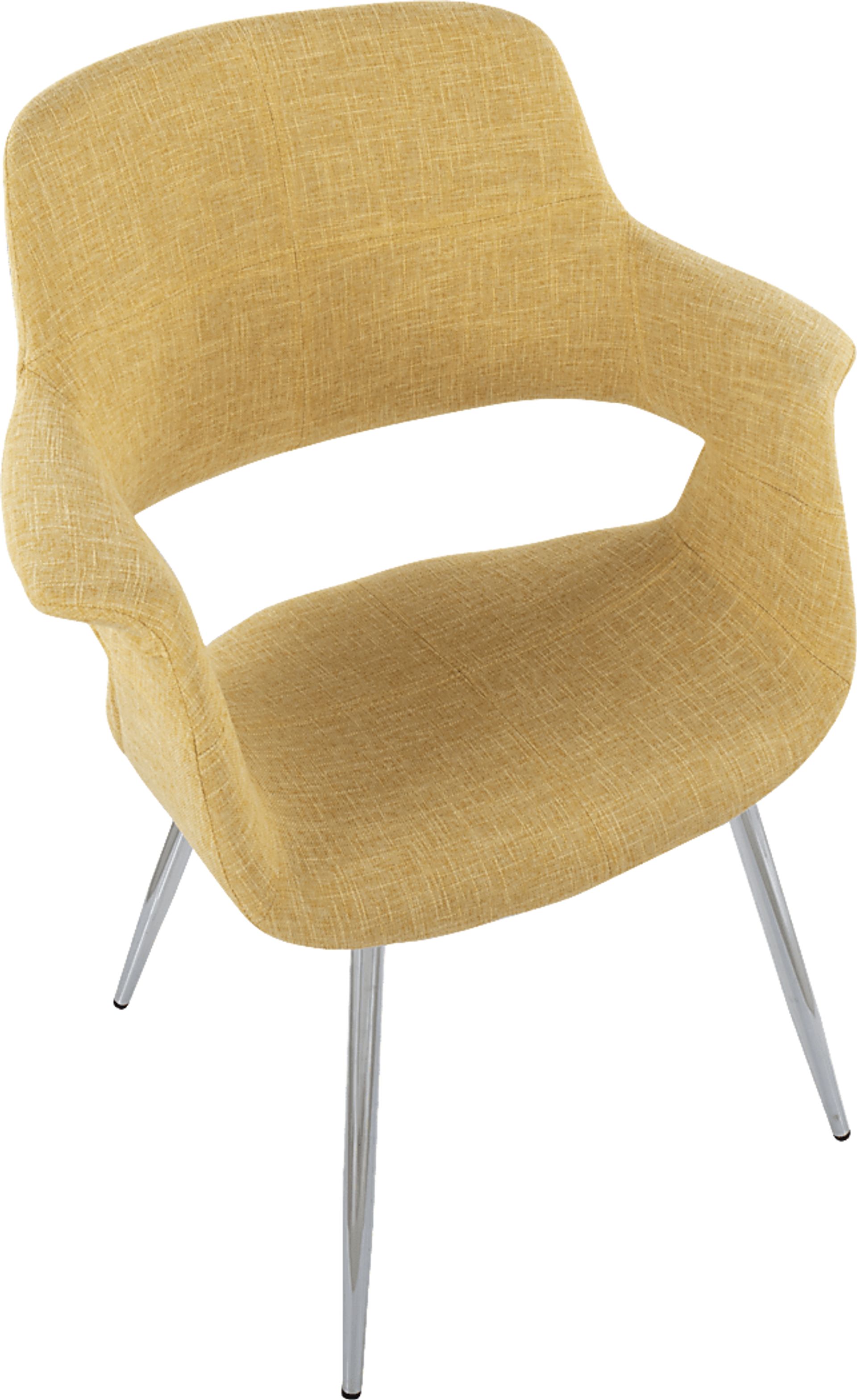 Lafanette III Yellow Arm Chair, Set of 2 - Image 9