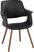 Lafanette IV Black Arm Chair, Set of 2