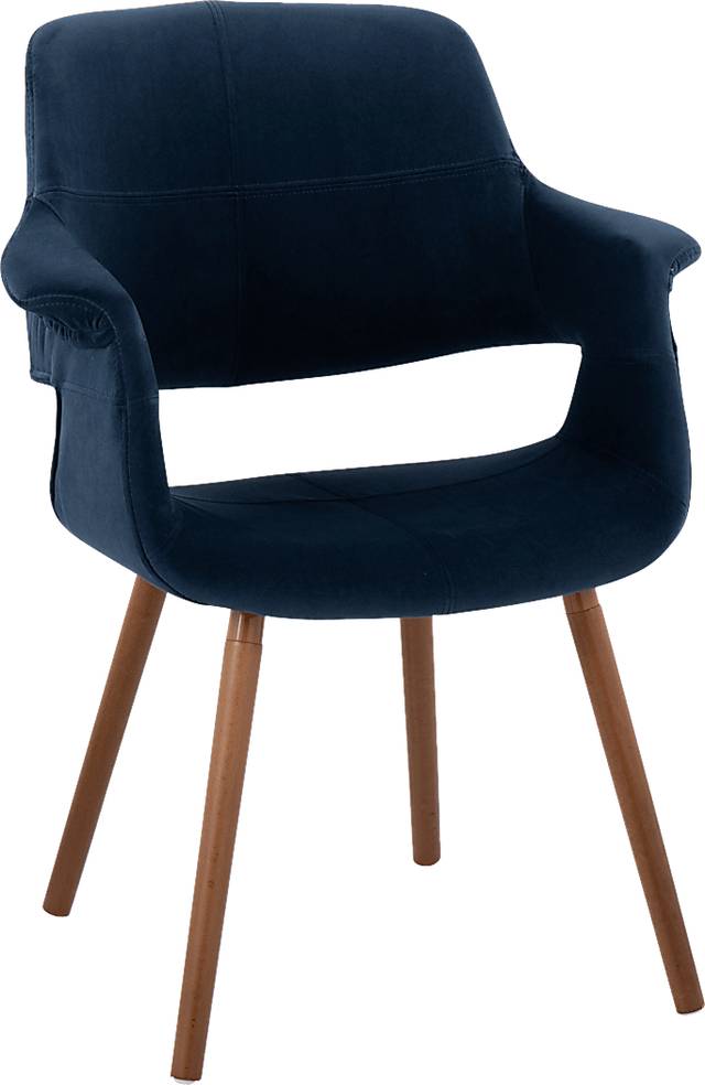 Lafanette IV Blue Arm Chair, Set of 2 - Thumbnail - Image 3