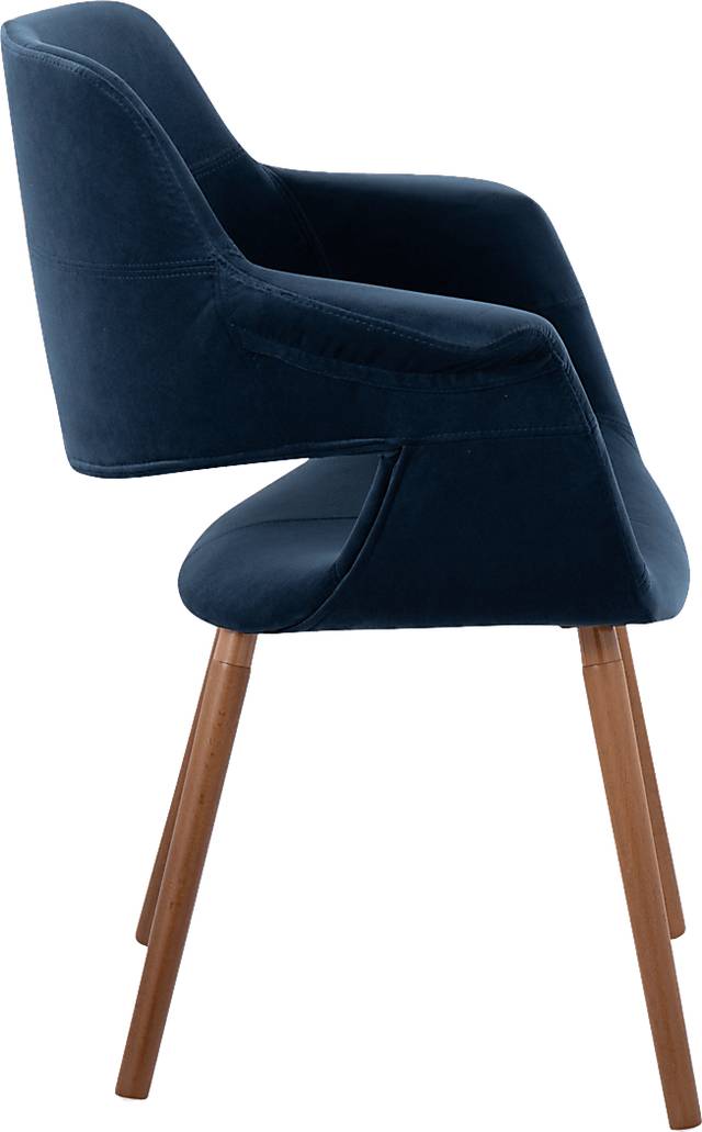 Lafanette IV Blue Arm Chair, Set of 2 - Thumbnail - Image 4
