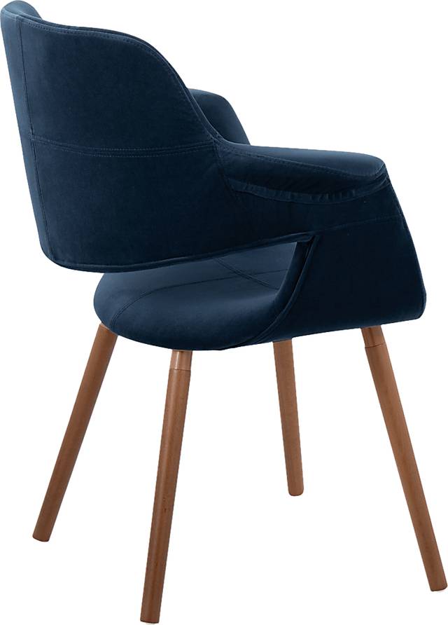 Lafanette IV Blue Arm Chair, Set of 2 - Thumbnail - Image 5
