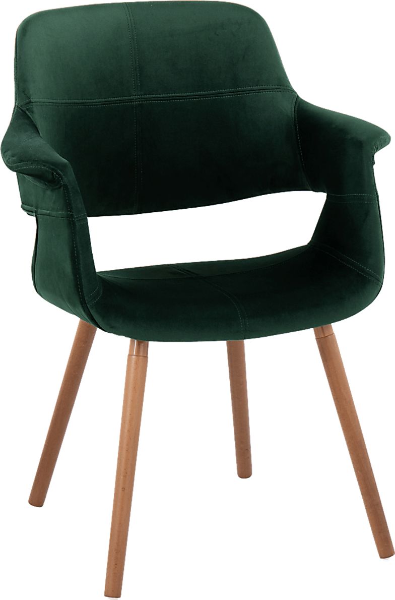 Lafanette IV Green Arm Chair, Set of 2
