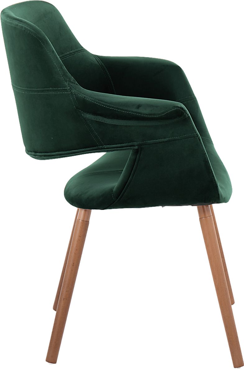 Lafanette IV Green Arm Chair, Set of 2