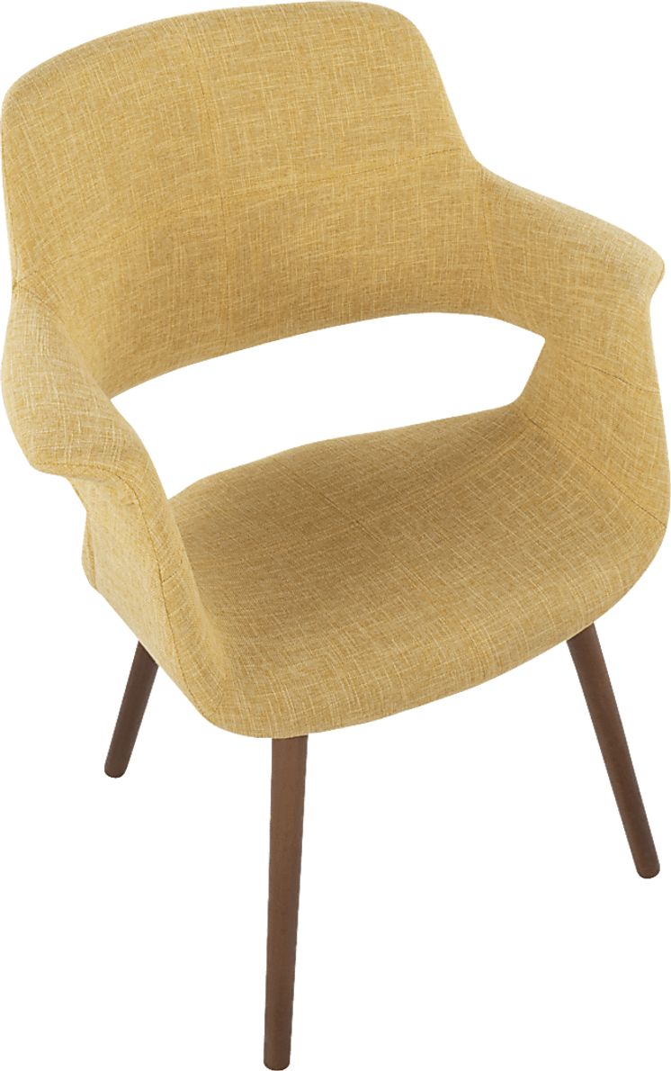 Lafanette IV Yellow Arm Chair, Set of 2