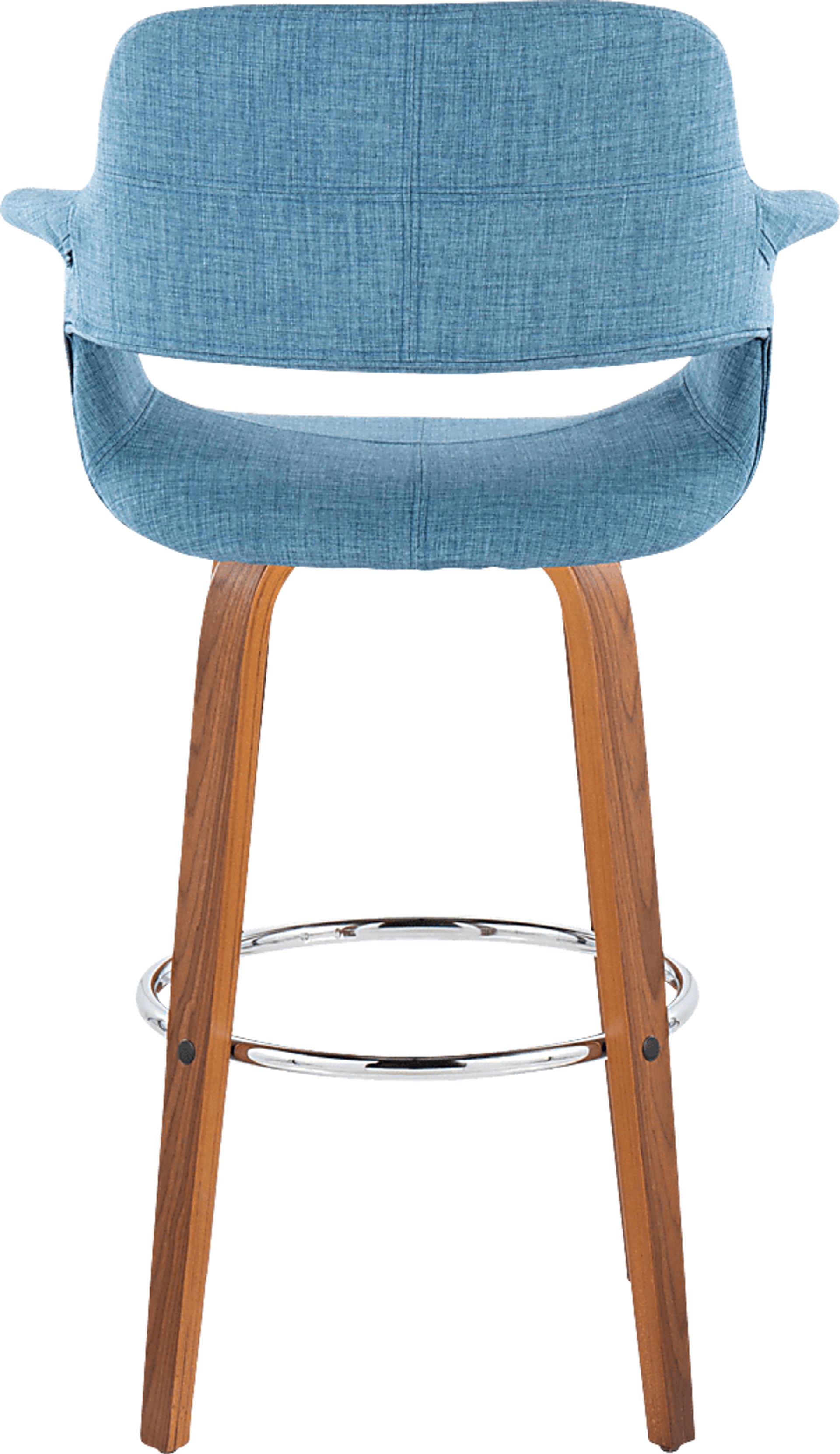 Lafanette V Blue Swivel Barstool, Set of 2 - Image 6