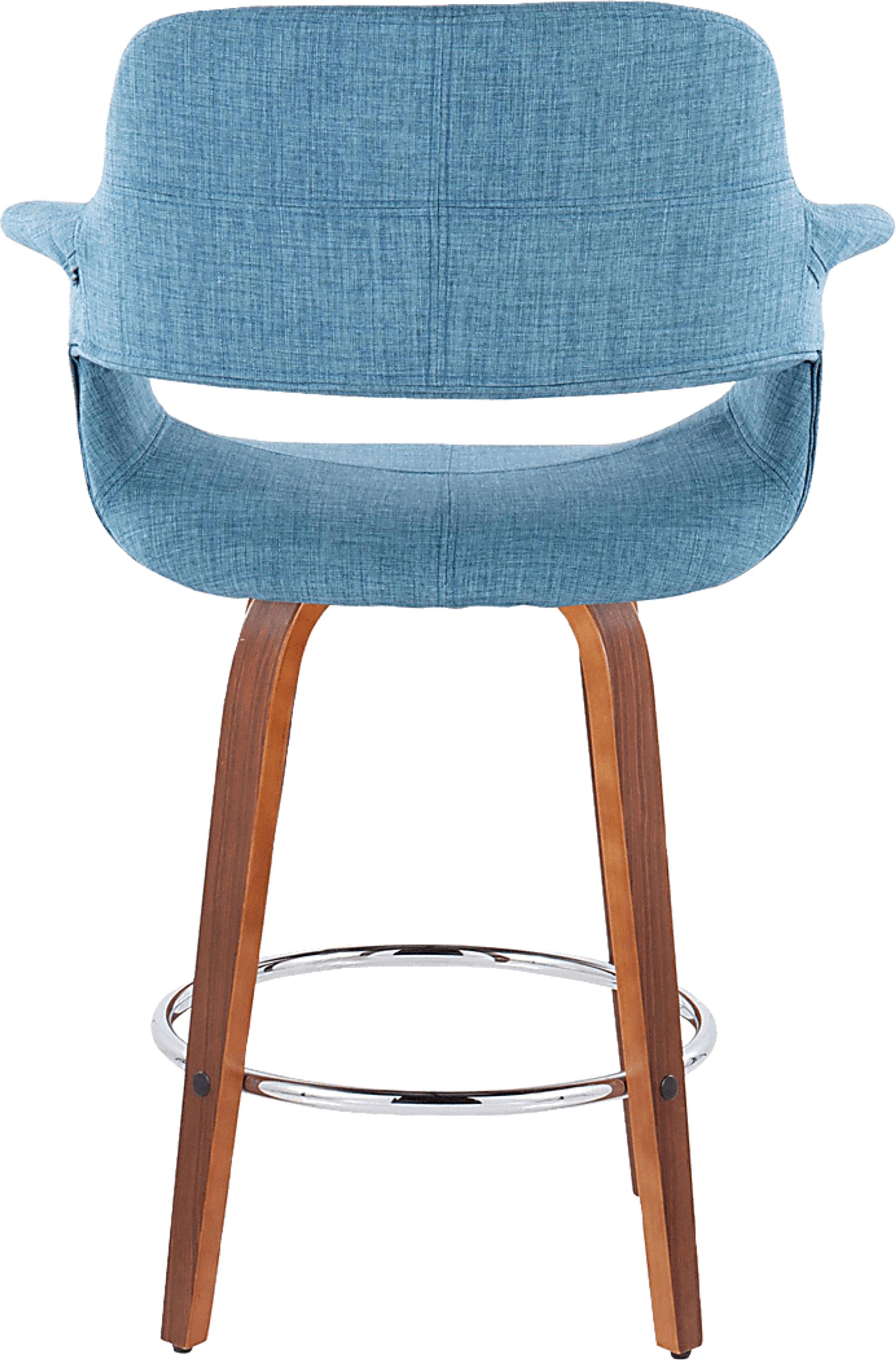Lafanette V Blue Swivel Counter Height Stool, Set of 2 - Image 8