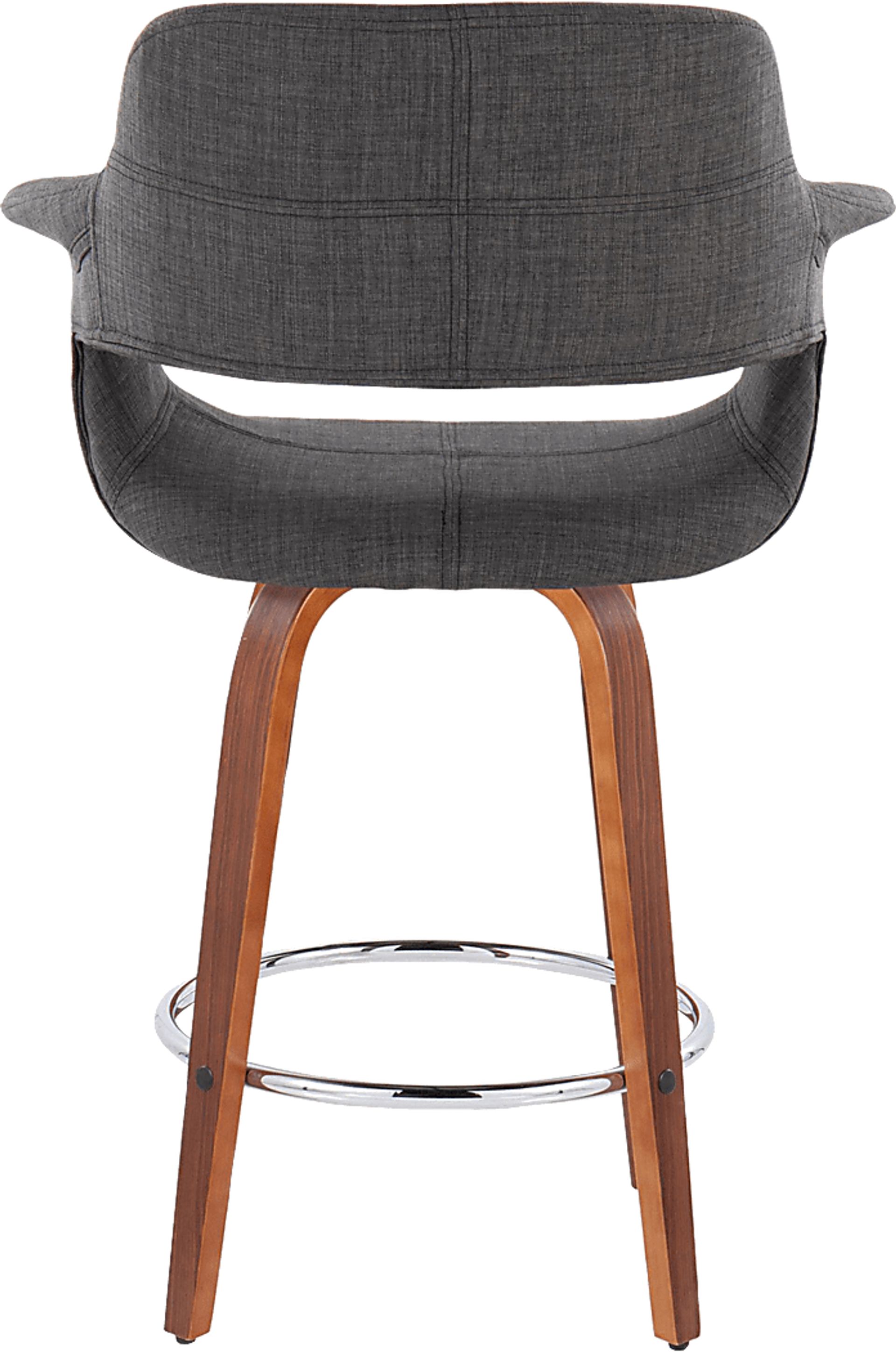 Lafanette V Charcoal Swivel Counter Height Stool, Set of 2 - Image 8