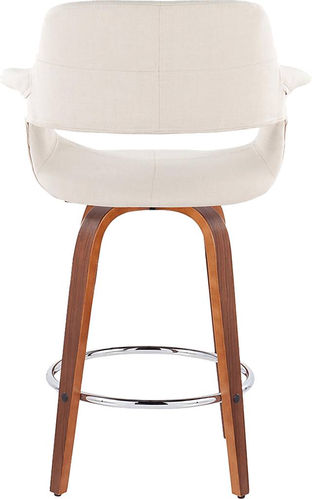 Lafanette V Cream Swivel Counter Height Stool, Set of 2 - Thumbnail - Image 8