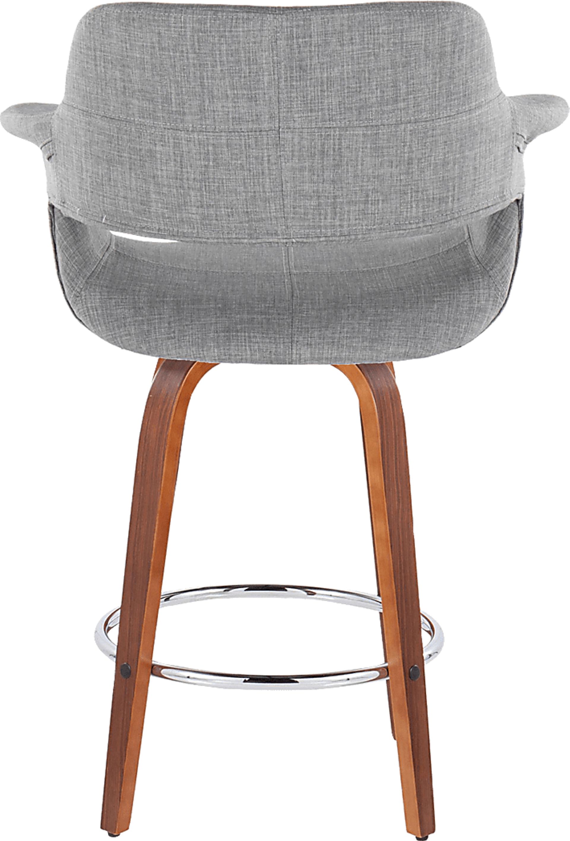 Lafanette V Gray Swivel Counter Height Stool, Set of 2 - Image 8