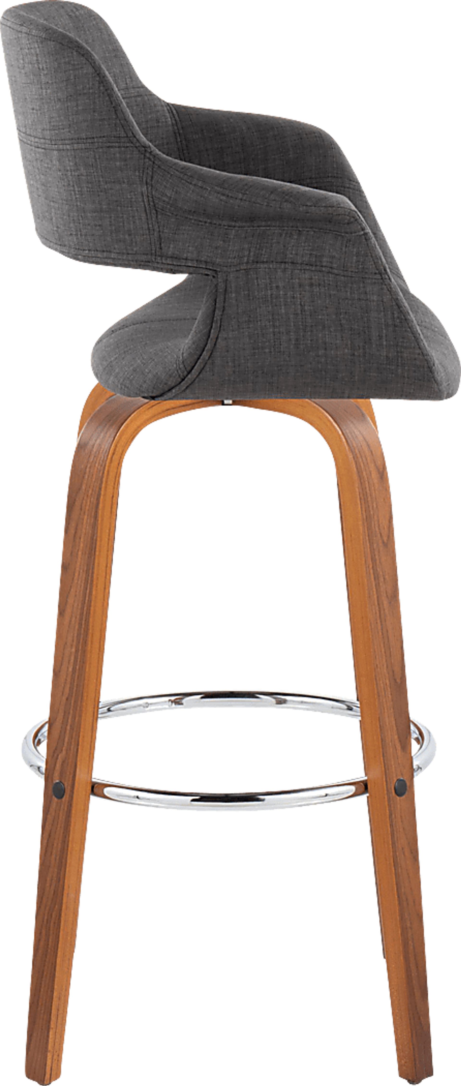 Lafanette VI Blue Swivel Barstool, Set of 2 - Image 4