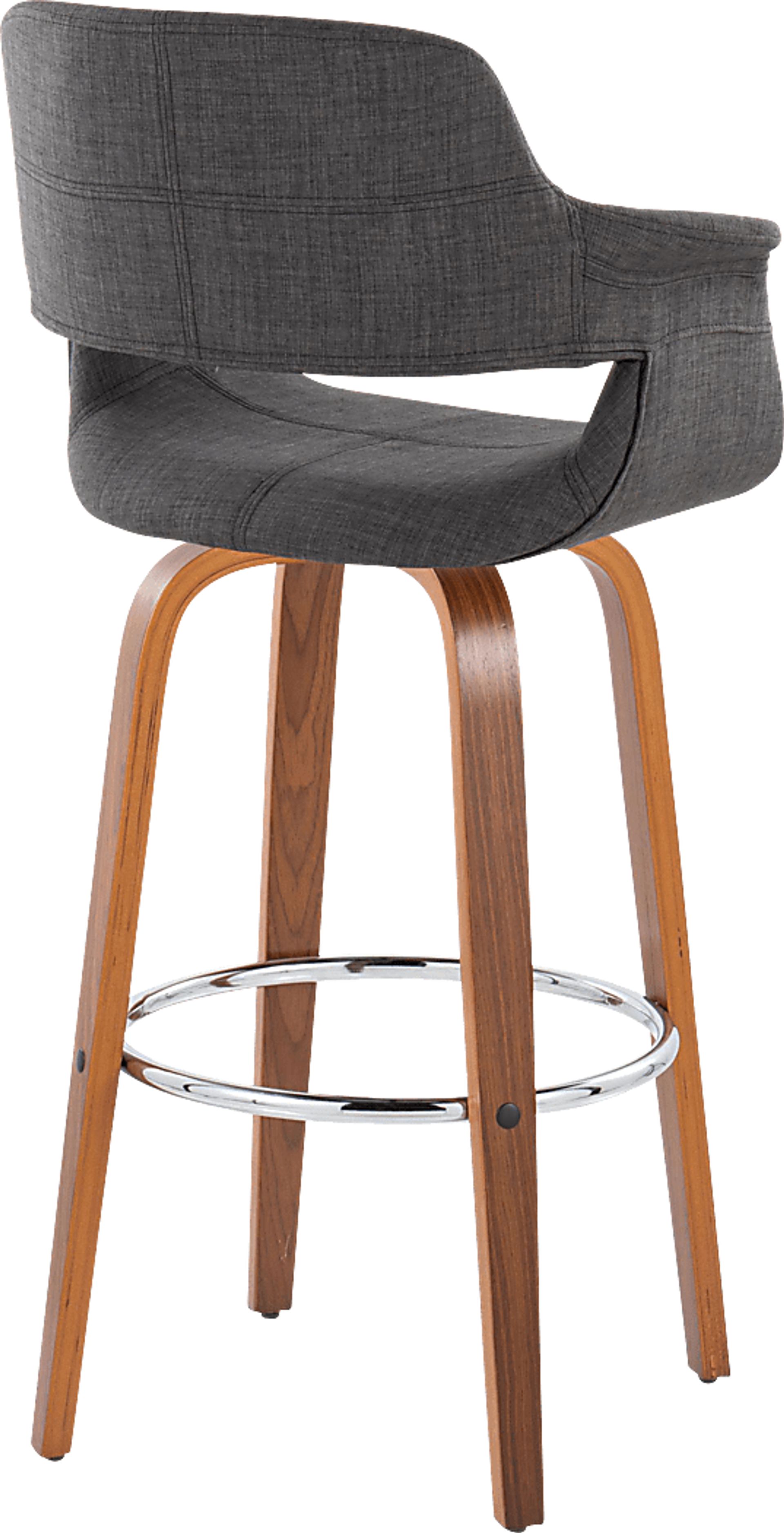 Lafanette VI Blue Swivel Barstool, Set of 2 - Image 5
