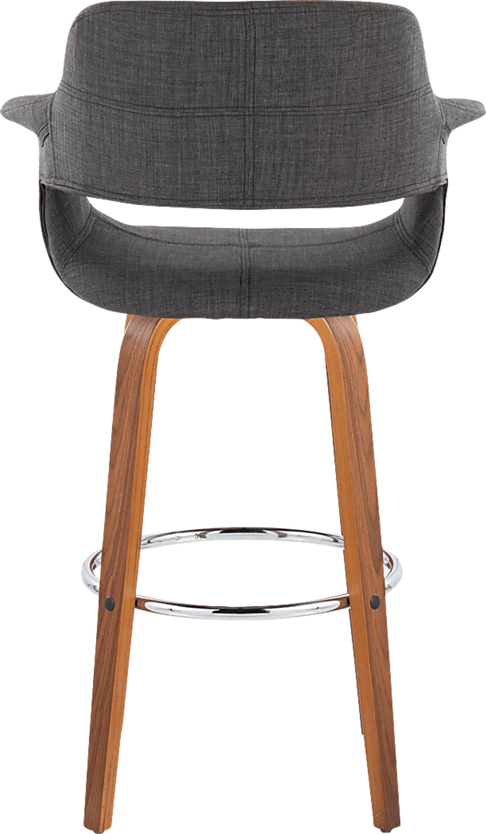 Lafanette VI Blue Swivel Barstool, Set of 2 - Image 6