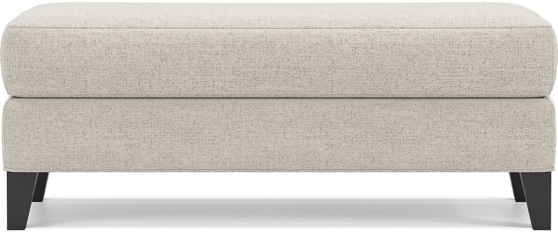 Shelton Ivory Ottoman - Image 2