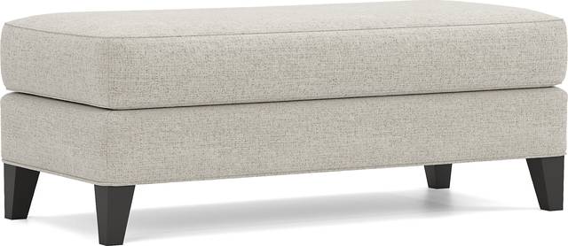 Shelton Ivory Ottoman - Thumbnail - Image 1