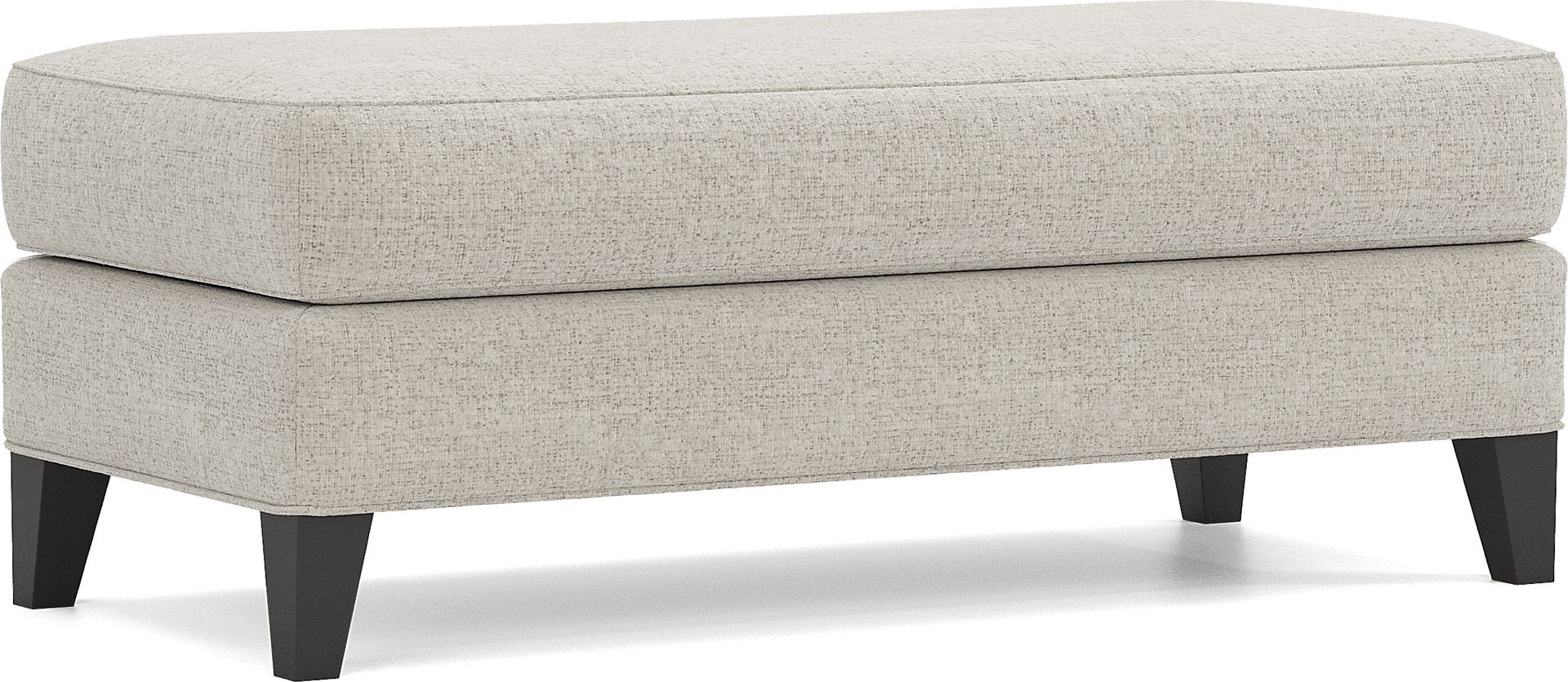 Shelton Ivory Ottoman - Image 1