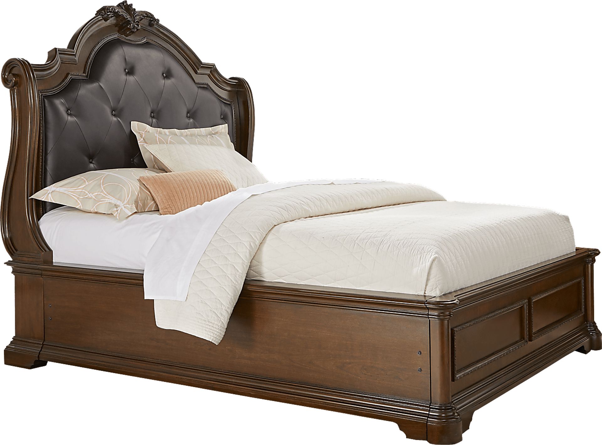 Lafayette Place Brown 7 Pc King Upholstered Sleigh Bedroom - Image 2