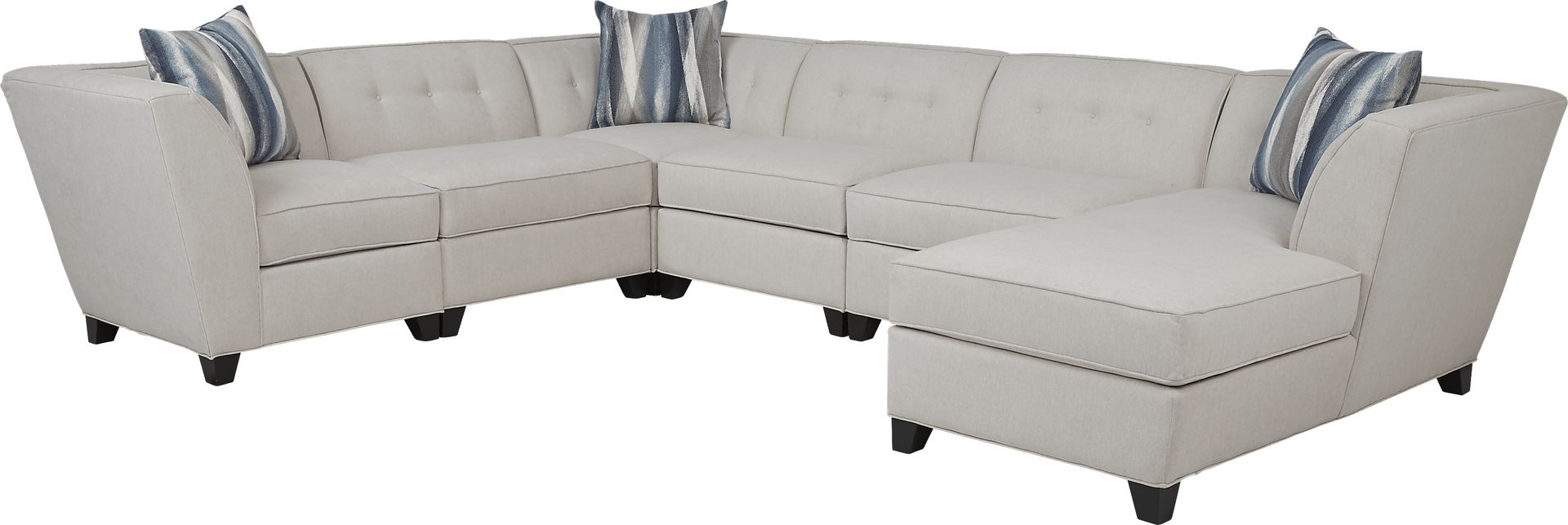 Lafayette Square Beige 6 Pc Sectional - Image 1