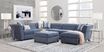 Lafayette Square Blue 6 Pc Sectional