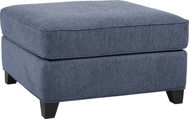 Lafayette Square Blue Ottoman - Thumbnail - Image 1