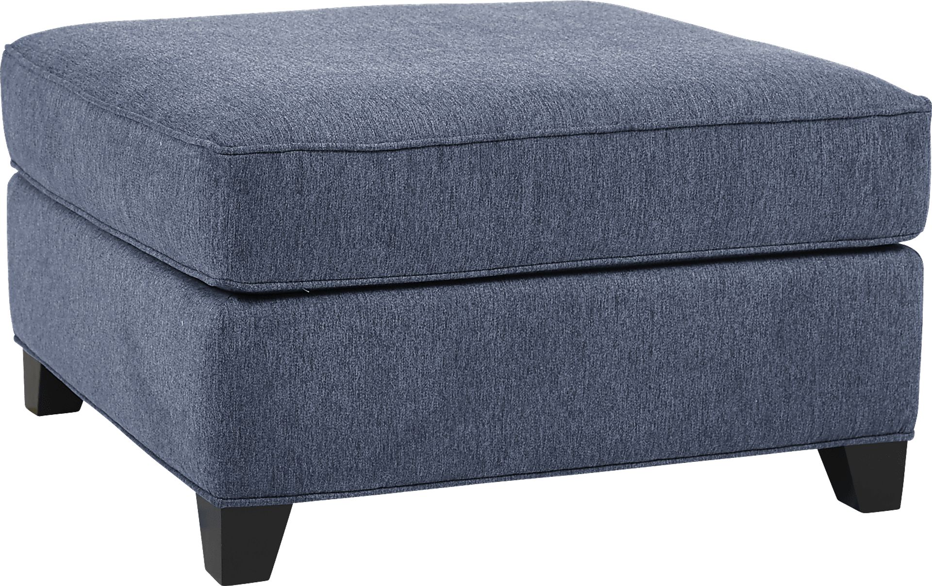 Lafayette Square Blue Ottoman - Image 1