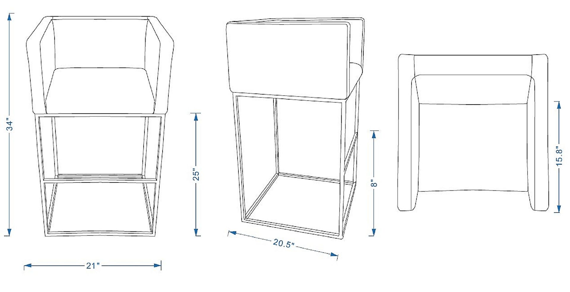 Lafbery Clay Counter Height Stool - Image 3