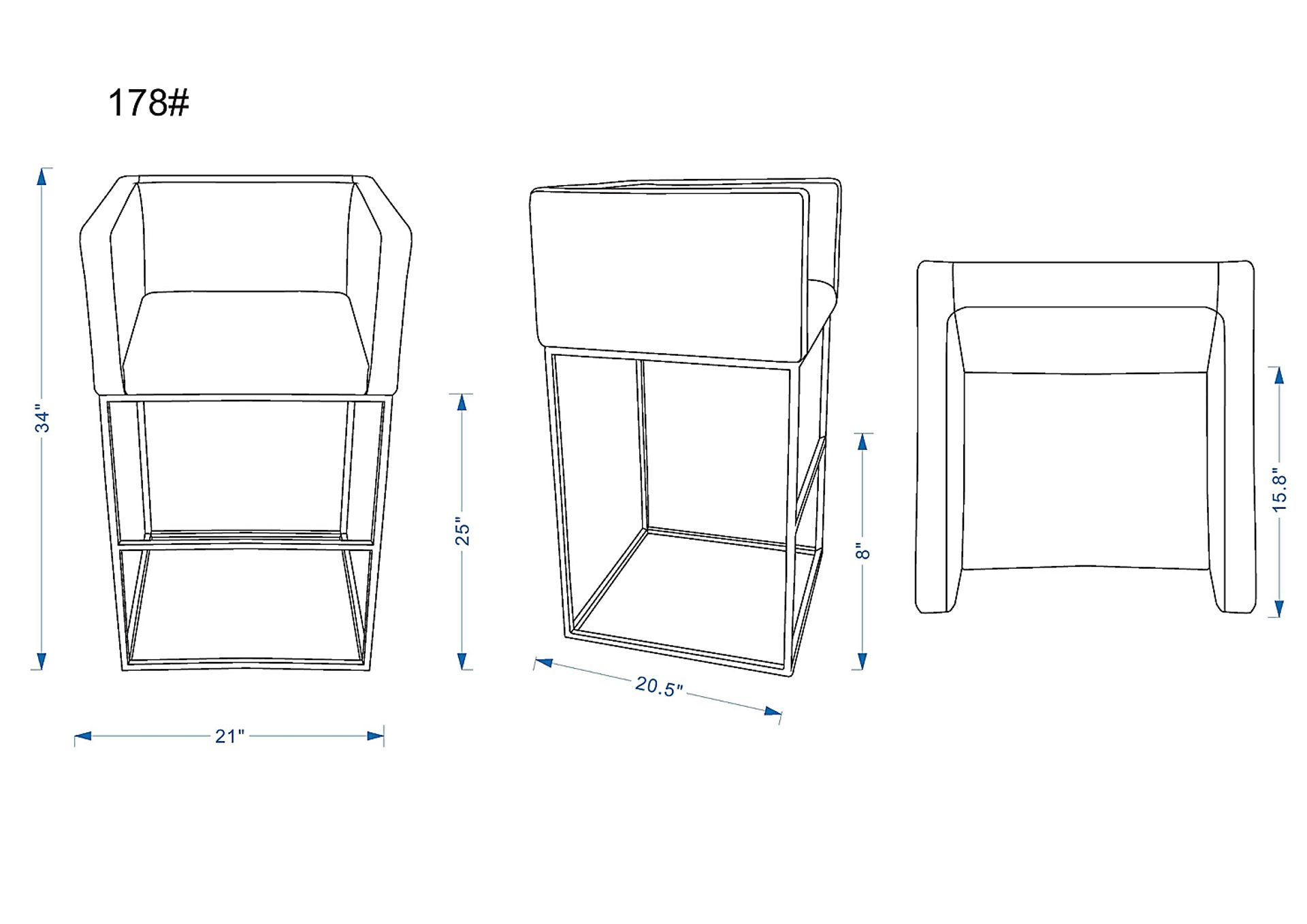 Lafbery Gray Counter Height Stool - Image 6