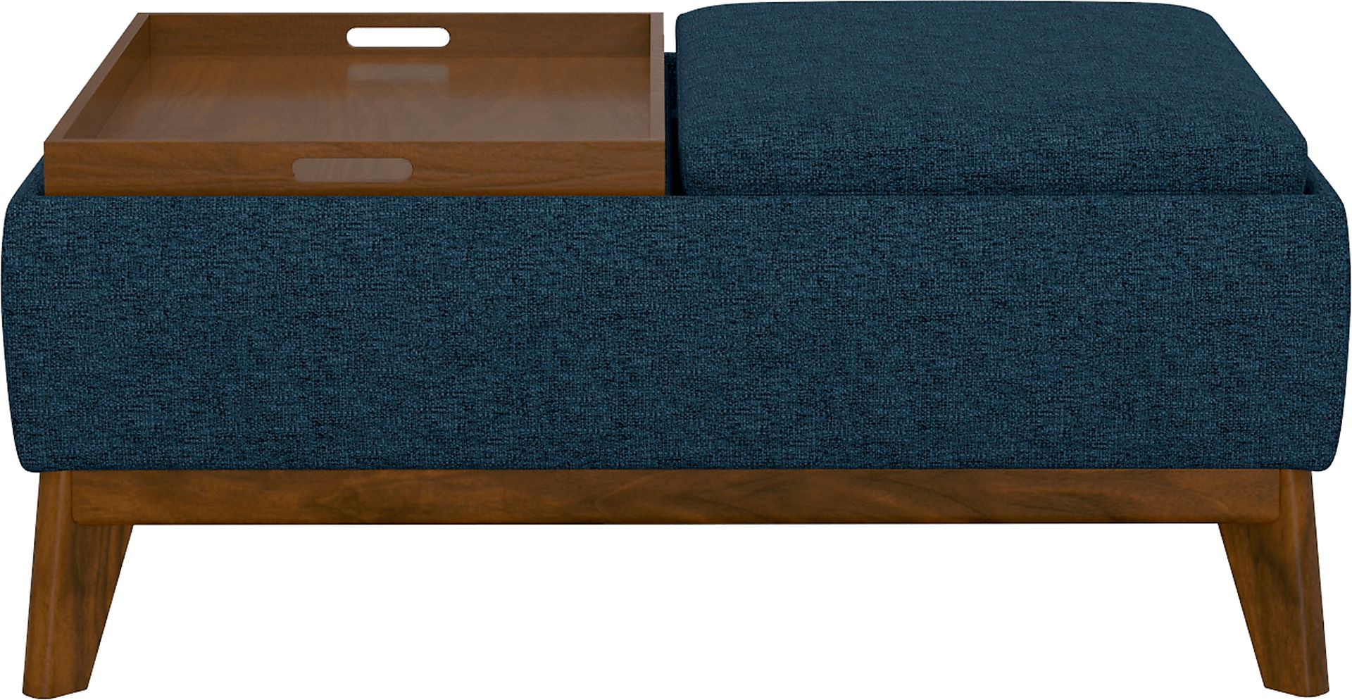 Laffitte Blue Ottoman - Image 3